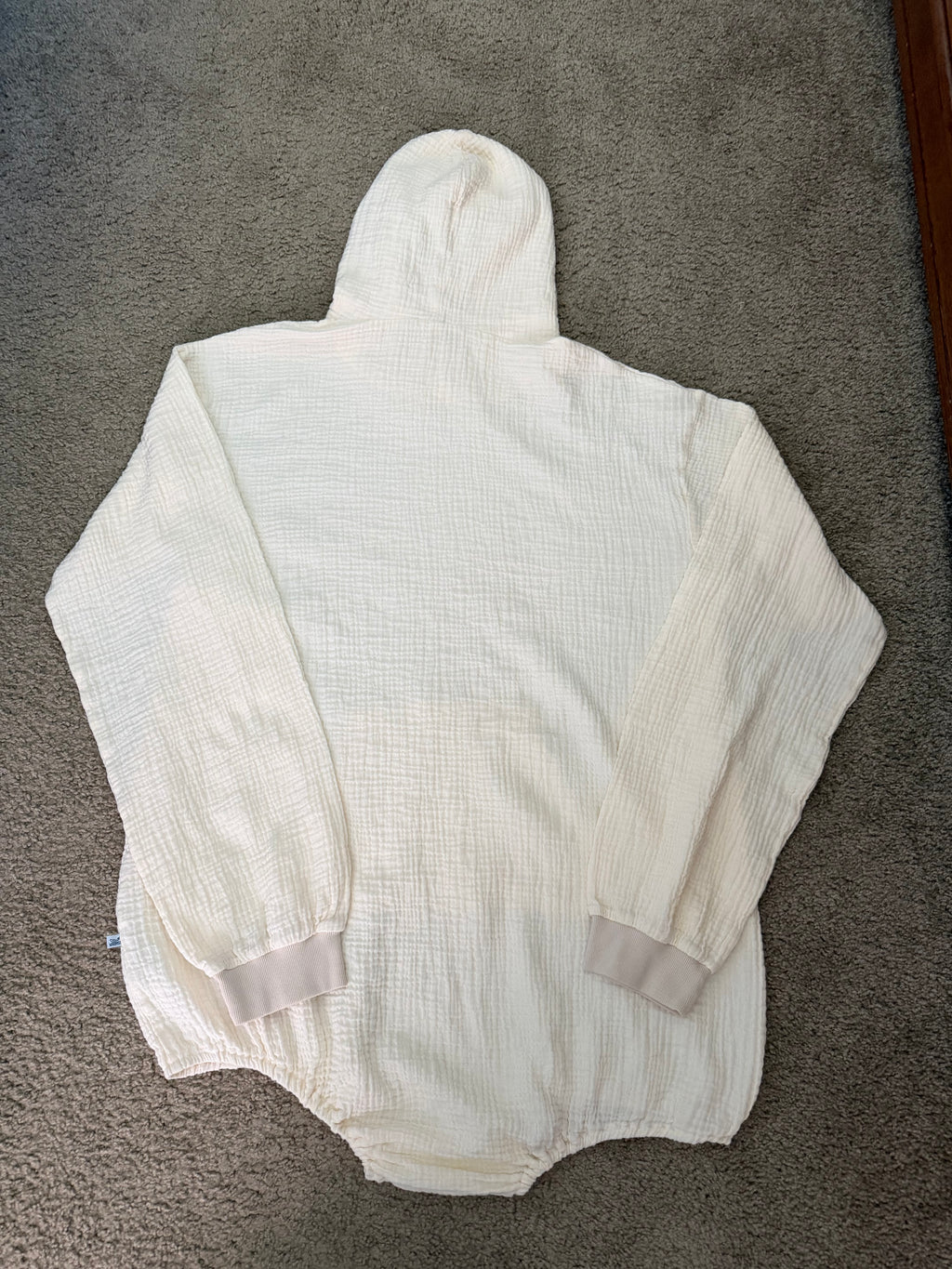 Whimsy Oversized Hooded Cotton Long Sleeve Adult Onesie