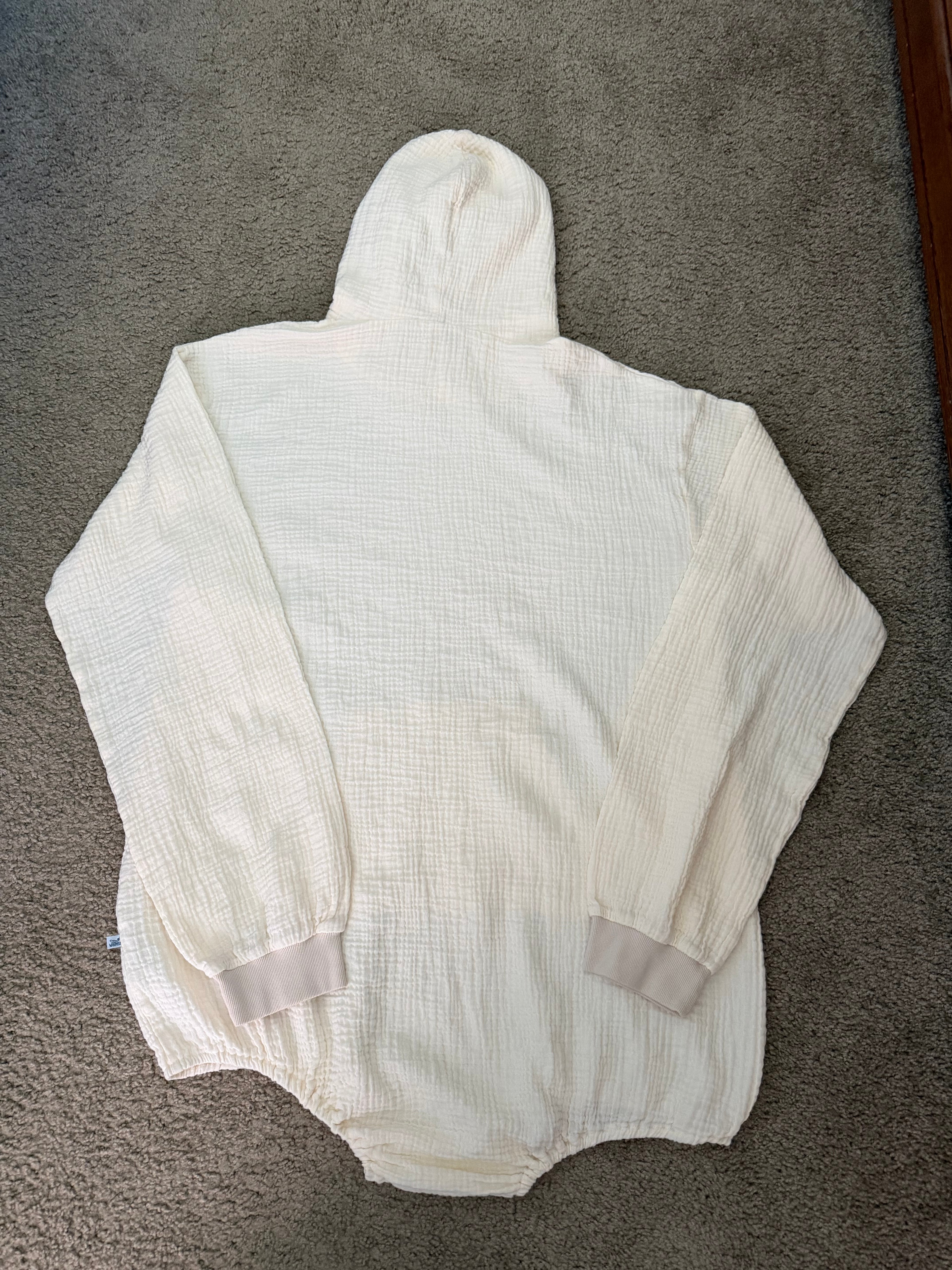 Whimsy Oversized Hooded Cotton Long Sleeve Adult Onesie
