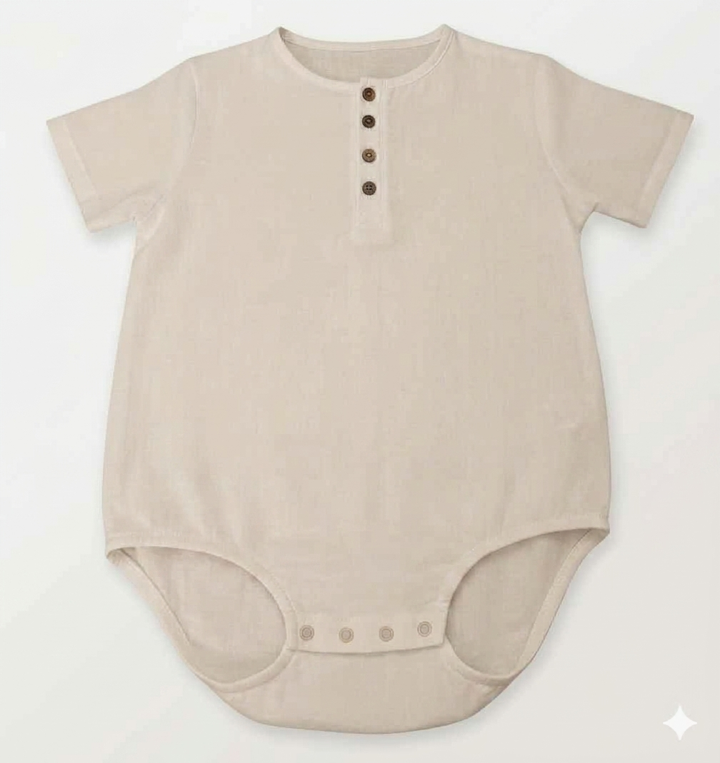 Whimsy Light Cotton Unisex Short Sleeve Adult Onesie