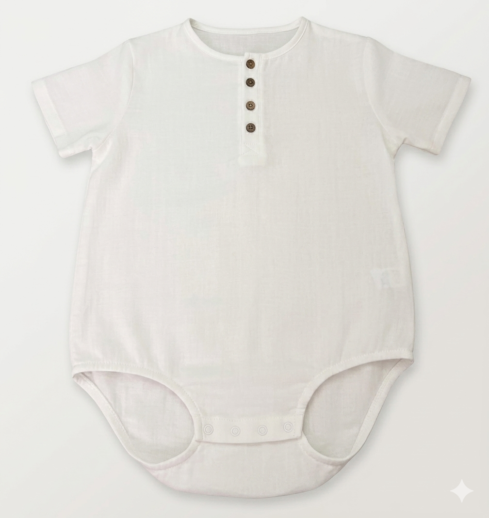 Whimsy Light Cotton Unisex Short Sleeve Adult Onesie