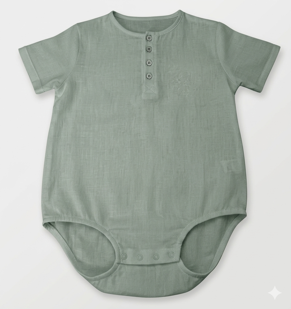 Whimsy Light Cotton Unisex Short Sleeve Adult Onesie